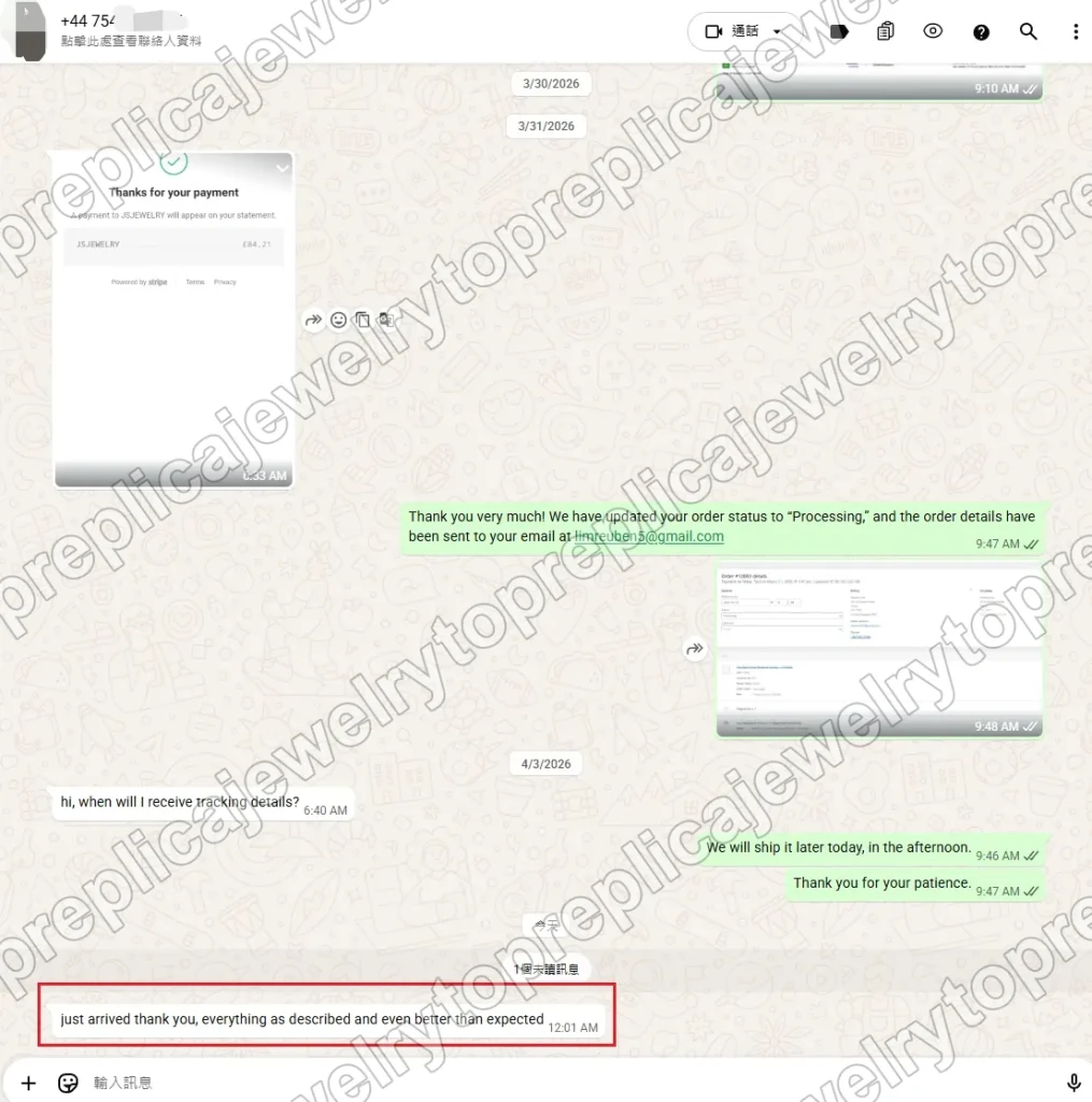 Top Replica Jewelry customer review 5